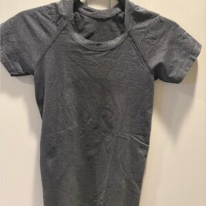 lululemon athletica Gray Striped Top